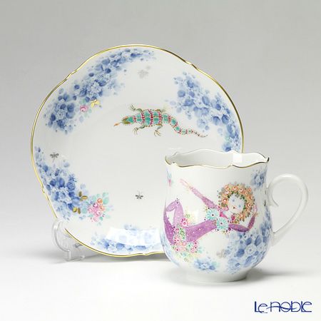 マイセン（Meissen） ミッドサマー・ナイトドリーム 680691／23582 コーヒーカップ＆ソーサー 150ml Motiv No.9