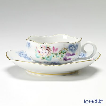 マイセン（Meissen） ミッドサマー・ナイトドリーム 680691／23633 ティーカップ＆ソーサー 150ml Motiv No.1
