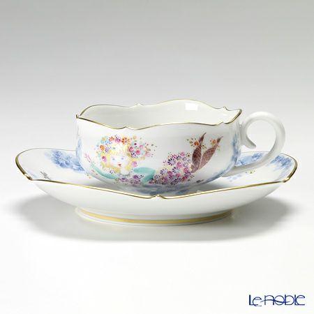 マイセン（Meissen） ミッドサマー・ナイトドリーム 680691／23633 ティーカップ＆ソーサー 150ml Motiv No.2