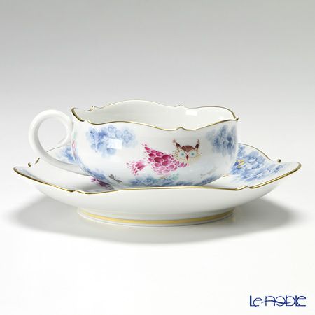マイセン（Meissen） ミッドサマー・ナイトドリーム 680691／23633 ティーカップ＆ソーサー 150ml Motiv No.2