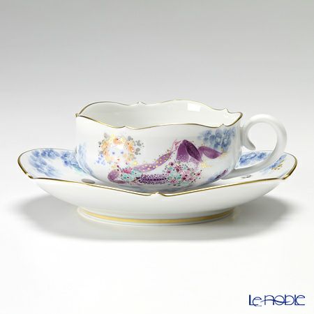 マイセン（Meissen） ミッドサマー・ナイトドリーム 680691／23633 ティーカップ＆ソーサー 150ml Motiv No.3