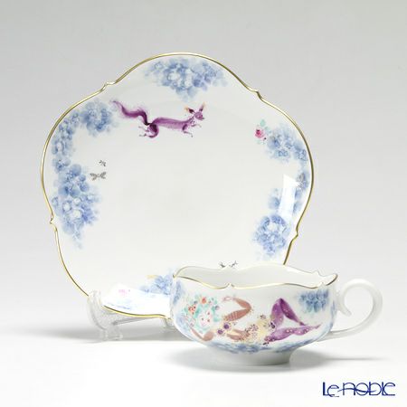 マイセン（Meissen） ミッドサマー・ナイトドリーム 680691／23633 ティーカップ＆ソーサー 150ml Motiv No.4
