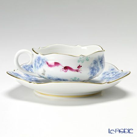 マイセン（Meissen） ミッドサマー・ナイトドリーム 680691／23633 ティーカップ＆ソーサー 150ml Motiv No.5