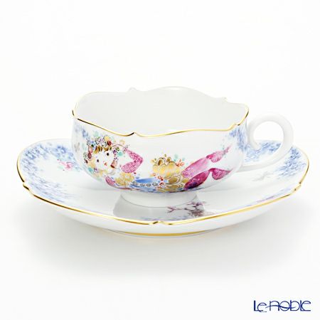 マイセン（Meissen） ミッドサマー・ナイトドリーム 680691／23633 ティーカップ＆ソーサー 150ml Motiv No.10