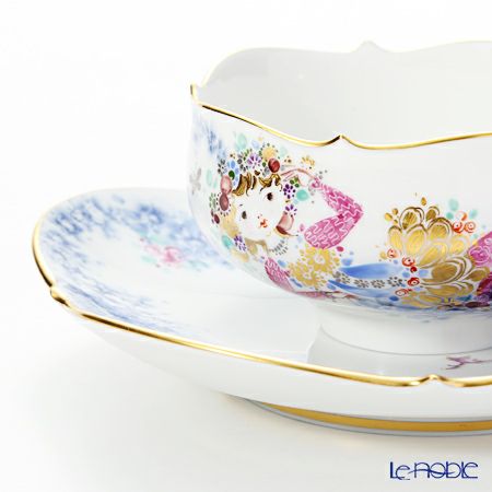 マイセン（Meissen） ミッドサマー・ナイトドリーム 680691／23633 ティーカップ＆ソーサー 150ml Motiv No.10