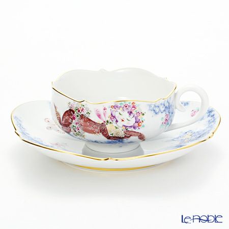 マイセン（Meissen） ミッドサマー・ナイトドリーム 680691／23633 ティーカップ＆ソーサー 150ml Motiv No.11