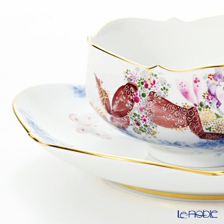 マイセン（Meissen） ミッドサマー・ナイトドリーム 680691／23633 ティーカップ＆ソーサー 150ml Motiv No.11