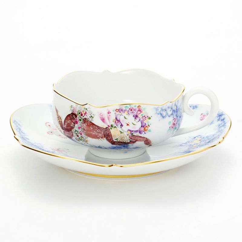 マイセン（Meissen） ミッドサマー・ナイトドリーム 680691／23633 ティーカップ＆ソーサー 150ml Motiv No.11