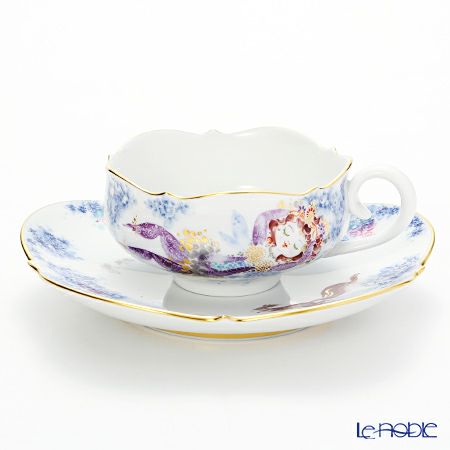 マイセン（Meissen） ミッドサマー・ナイトドリーム 680691／23633 ティーカップ＆ソーサー 150ml Motiv No.12