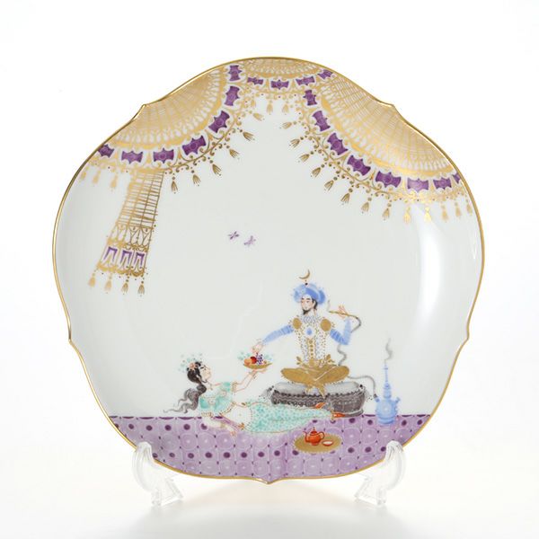 マイセン（Meissen） アラビアンナイト 680710／23501／02 プレート 18cm Motiv No.2