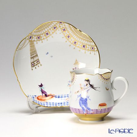 マイセン（Meissen） アラビアンナイト 680710／23582 コーヒーカップ＆ソーサー 150ml Motiv No.2
