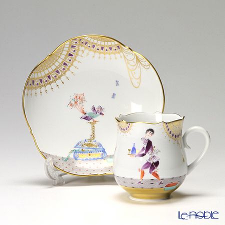マイセン（Meissen） アラビアンナイト 680710／23582 コーヒーカップ＆ソーサー 150ml Motiv No.3