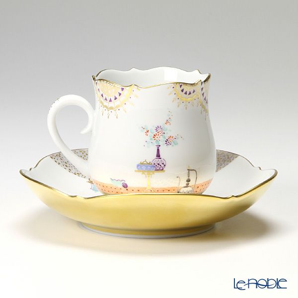 マイセン（Meissen） アラビアンナイト 680710／23582 コーヒーカップ＆ソーサー 150ml Motiv No.6