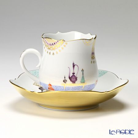 マイセン（Meissen） アラビアンナイト 680710／23582 コーヒーカップ＆ソーサー 150ml Motiv No.7
