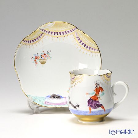 マイセン（Meissen） アラビアンナイト 680710／23582 コーヒーカップ＆ソーサー 150ml Motiv No.7
