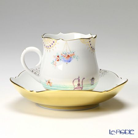 マイセン（Meissen） アラビアンナイト 680710／23582 コーヒーカップ＆ソーサー 150ml Motiv No.8