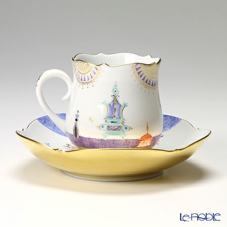 マイセン（Meissen） アラビアンナイト 680710／23582 コーヒーカップ＆ソーサー 150ml Motiv No.9