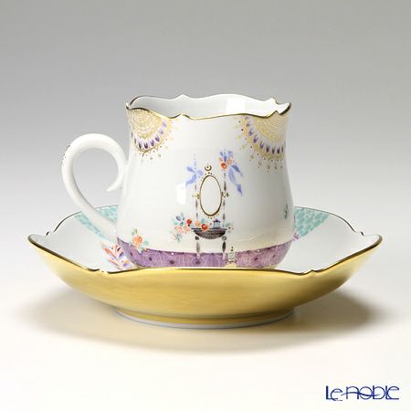 マイセン（Meissen） アラビアンナイト 680710／23582 コーヒーカップ＆ソーサー 150ml Motiv No.10