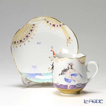 マイセン（Meissen） アラビアンナイト 680710／23582 コーヒーカップ＆ソーサー 150ml Motiv No.10