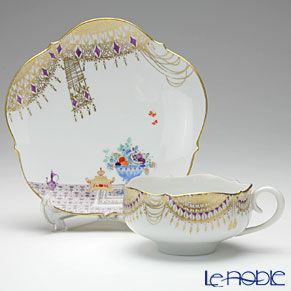 マイセン（Meissen） アラビアンナイト 680710／23633 ティーカップ＆ソーサー 150ml Motiv No.4