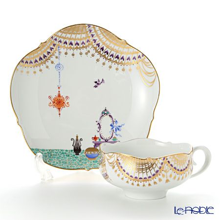 マイセン（Meissen） アラビアンナイト 680710／23633 ティーカップ＆ソーサー 150ml Motiv No.5