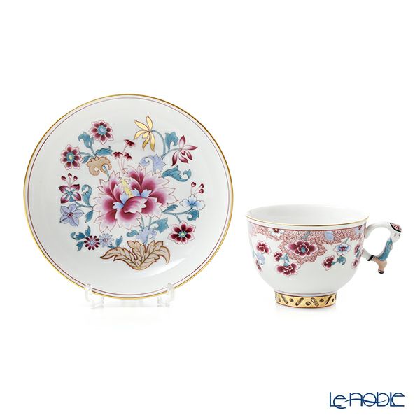 ヘレンド シノワズリ（中国趣味）ラノルダー RAN 03364-0-21 マンダリン ラージカップ＆ソーサー （ペインターサイン入り）