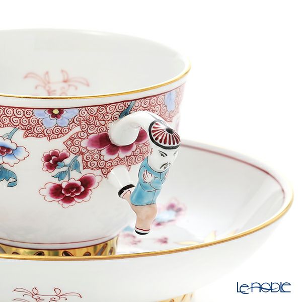 ヘレンド シノワズリ（中国趣味）ラノルダー RAN 03364-0-21 マンダリン ラージカップ＆ソーサー （ペインターサイン入り）