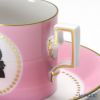 アウガルテン（AUGARTEN） モーツァルト ピンク（6860C） モカカップ＆ソーサー ハプスブルク（059）