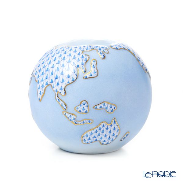 ヘレンド VHB 15725-0-00 地球儀 8.5cm ブルー