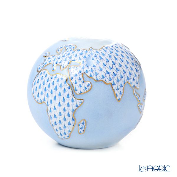 ヘレンド VHB 15725-0-00 地球儀 8.5cm ブルー