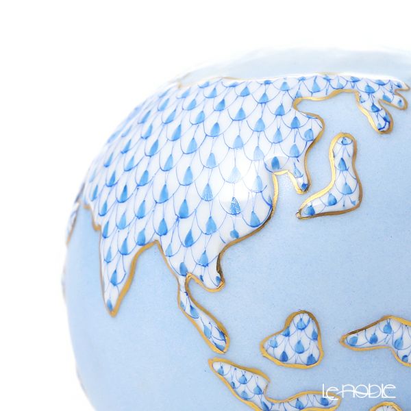 ヘレンド VHB 15725-0-00 地球儀 8.5cm ブルー