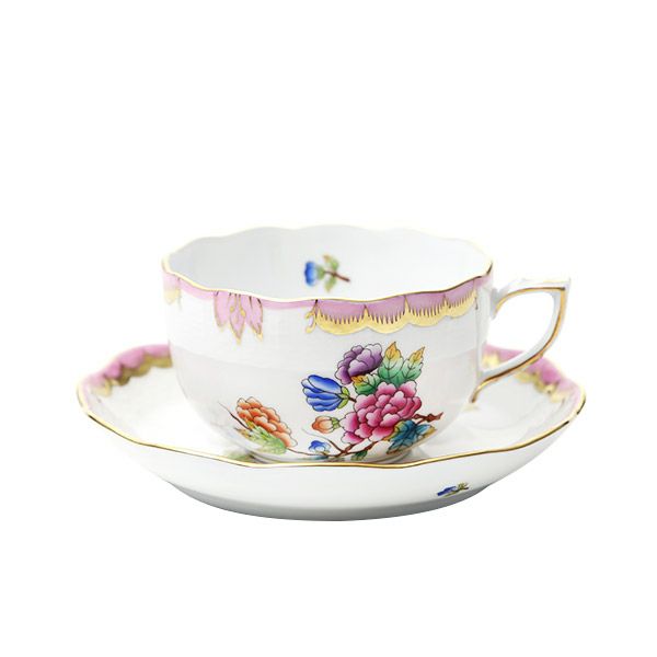 ヘレンド VBO-Y2 00724-0-00 ティーカップ＆ソーサー 200ml ライトピンク