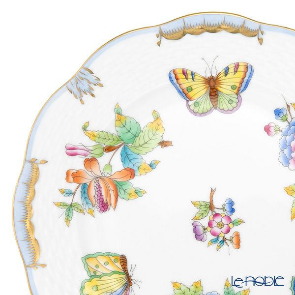 ヘレンド ヴィクトリア・ブーケ ライトブルー VBO-Y6 00517-0-00 プレート 19cm