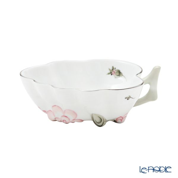 ヘレンド ウィーンのバラ プラチナシンプル VGRS-PT 00492-0-00 オープンシュガー 10.5cm