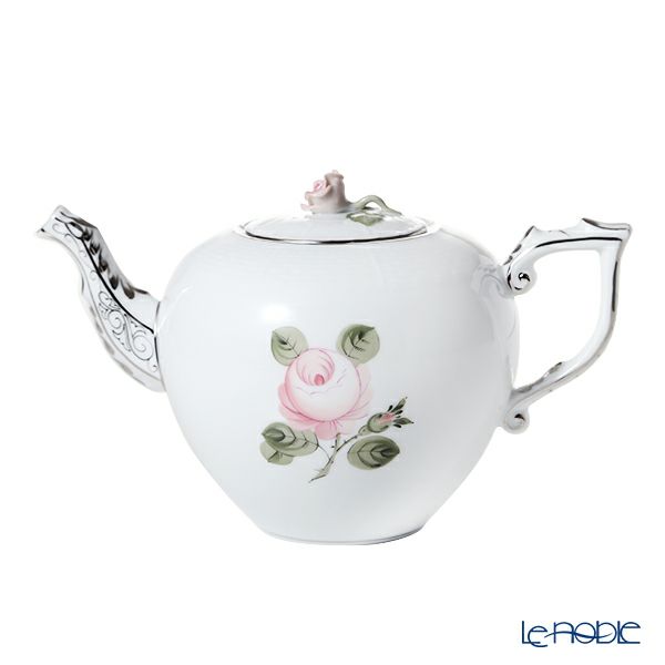 ヘレンド ウィーンのバラ プラチナシンプル VGRS-PT 00606-0-09 ティーポット ローズ 800ml