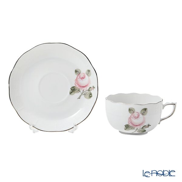 ヘレンド ウィーンのバラ プラチナシンプル VGRS-PT 00724-0-00 ティーカップ＆ソーサー 200ml