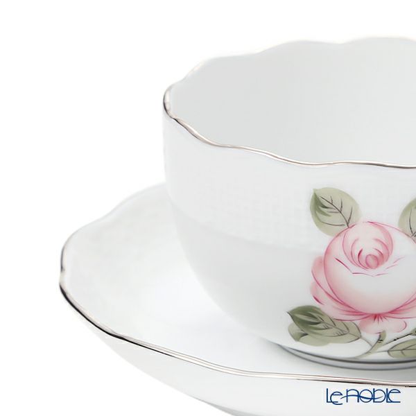 ヘレンド ウィーンのバラ プラチナシンプル VGRS-PT 00724-0-00 ティーカップ＆ソーサー 200ml