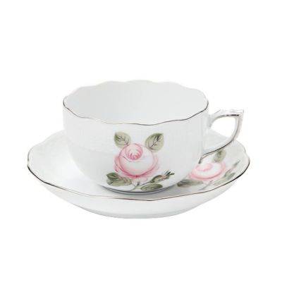 ヘレンド ウィーンのバラ プラチナ VGR-PT ティーカップ＆ソーサー