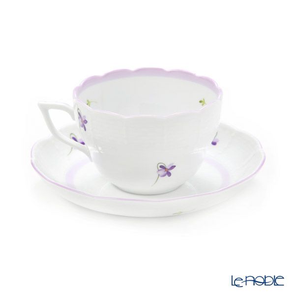 ヘレンド バイオレット（ライラック） VIOLETL 00730-0-00 ティーカップ＆ソーサー（兼用） 200ml