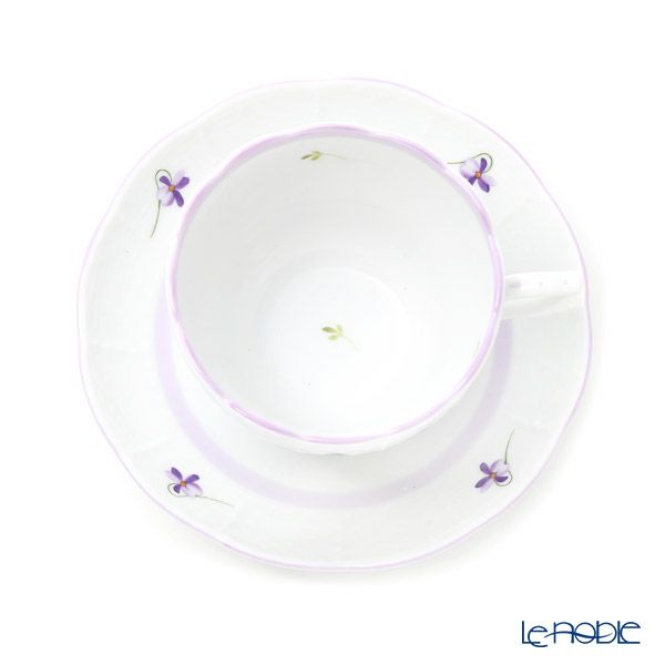 ヘレンド バイオレット（ライラック） VIOLETL 00730-0-00 ティーカップ＆ソーサー（兼用） 200ml