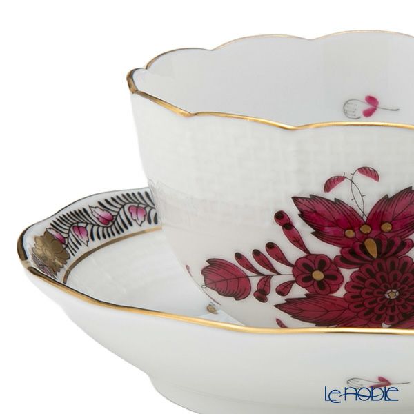 ヘレンド アポニーダークピンク AP3 ジャパニーズカップ＆ソーサー 130ml 00710-0-91／711