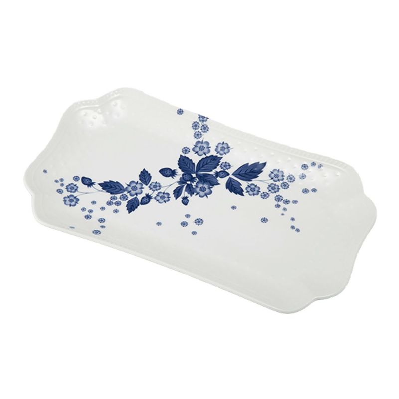 ウェッジウッド（Wedgwood） ストロベリーブルームインディゴ フィッシュディッシュ 26cm