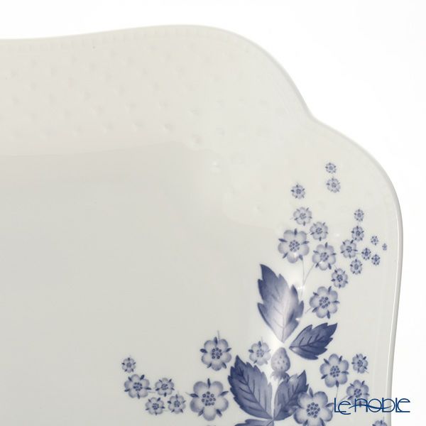 ウェッジウッド（Wedgwood） ストロベリーブルームインディゴ スクエアプレート 27cm