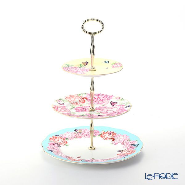 ロイヤル・アルバート ミランダ・カー 3段ケーキスタンド