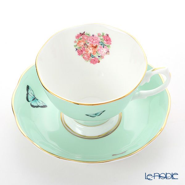 ロイヤル・アルバート ミランダ・カー ブレシング ティーカップ＆ソーサー ＆ プレート 20cm（グリーン）