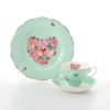 ロイヤル・アルバート ミランダ・カー ブレシング ティーカップ＆ソーサー ＆ プレート 20cm（グリーン）