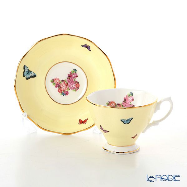 ロイヤル・アルバート ミランダ・カー ジョイ ティーカップ＆ソーサー ＆ プレート 20cm（イエロー）