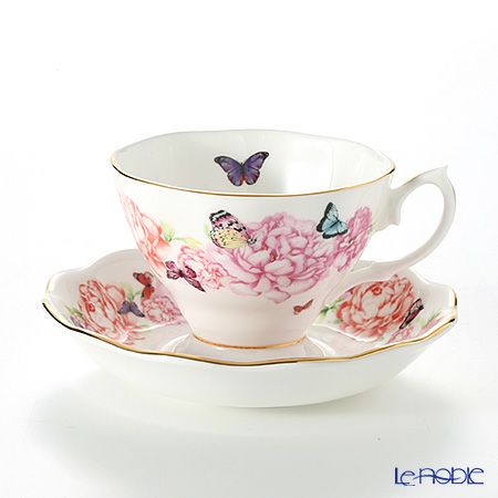 ロイヤル・アルバート ミランダ・カー グラティチュード ティーカップ＆ソーサー ＆ プレート 20cm（ホワイト）