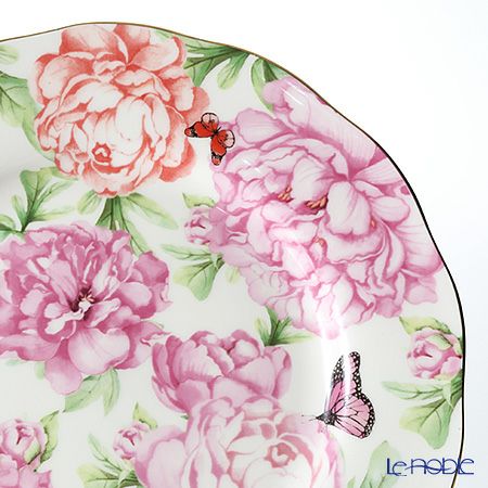 ロイヤル・アルバート ミランダ・カー グラティチュード ティーカップ＆ソーサー ＆ プレート 20cm（ホワイト）