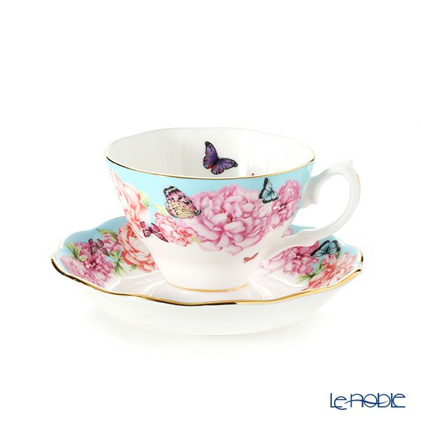 ロイヤル・アルバート ミランダ・カー デヴォーション ティーカップ＆ソーサー ＆ プレート 20cm（ターコイズ）